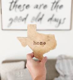 Reclaimed Wood Texas Home Decor Rustic Wall Art - thumbnail 1