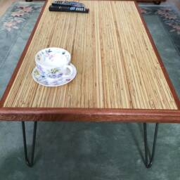 Coffee Table Hand Made End Grain Plywood - Reclaimed Wood Industrial Furniture - thumbnail 2