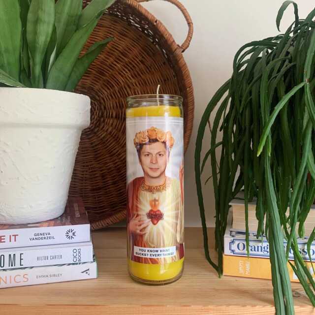 Saint Michael Cera Prayer Candle Scented Vegan Soy Wax, 120Hr Burn - image 1
