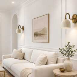 Handmade Brass Dome Wall Sconce, Mid Century Modern Bedside Lamp, Minimalist Lighting Fixture - thumbnail 3