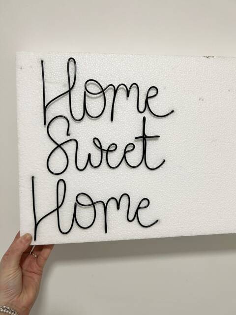 Home Sweet Wire Wall Art - Family Sign - image 1