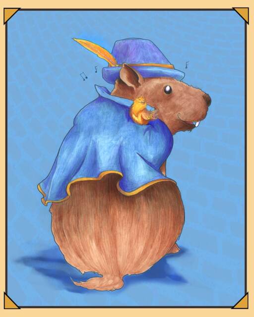 Niles, Gentleman Capybara - 8x10 Or 11x14 Print Cute Animals Art - Gentlemen Series - image 1