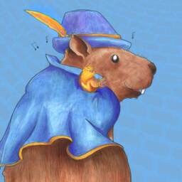 Niles, Gentleman Capybara - 8x10 Or 11x14 Print Cute Animals Art - Gentlemen Series - thumbnail 3