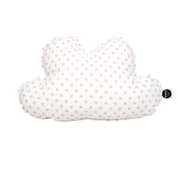 Black & White Cloud Pillow, Polka Dot Nursery Cushion, Scandinavian Kids Decor, Baby Shower Gift - thumbnail 3