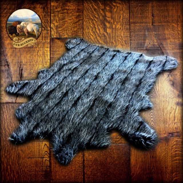 Plush Faux Fur Pelt Rug - Shaggy Deer Skin, Usa Made