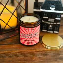 Blackberry Lemonade Soy Candle Cowboy Romance Inspired, 8Oz Amber Jar - thumbnail 2