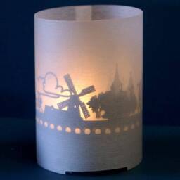 Melle Skyline Shadow Play Candle - Souvenir Gift - thumbnail 1