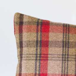 xl Cosy Checked Cushion in Hunter Red & Green. Double Sided. 23 - thumbnail 2