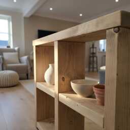 Arden Timber Shelving Unit/Storage Shelf Living Room Bookshelf Shoe Rustic Solid Wood Cottage Style /Book - thumbnail 3
