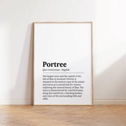 Portree Print Set - Of 3 Watercolour Posters - Isle Skye Travel Prints Scottish Islands Poster UK Wall Art Artwork Decor - thumbnail 3