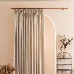 Linen Curtains - Custom Size Pinch Pleat Drapes For Bedroom & Living Room - thumbnail 3