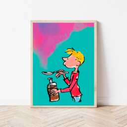 George's Marvellous Medicine Inspired Art Print - Classic Children's Book Illustration Literary Wall Nursery Decor Lover Gift - thumbnail 2