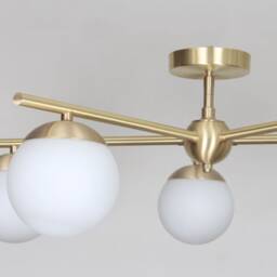Handmade Sputnik Chandelier Gina, Mid Century Globe Chandelier, Handcrafted Modern Lamp Ceiling Light 5 Lights - thumbnail 3