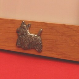 "Scottish Terrier Portrait Real Oak Picture Frame 6"" X 4" - thumbnail 2