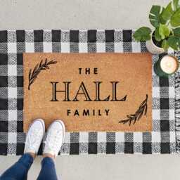 Custom Name Welcome Mat For Home - thumbnail 4