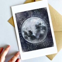 Personalise For Free Special Date Moon Phase Art Print/Greeting Card - thumbnail 2
