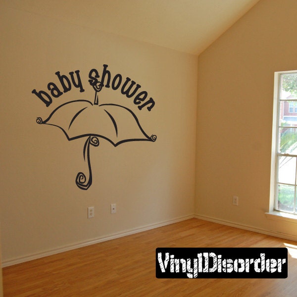 Baby Shower Umbrella - Vinyl Wall Decal Quotes Sticker Ce020Babyshviiiet - image 1