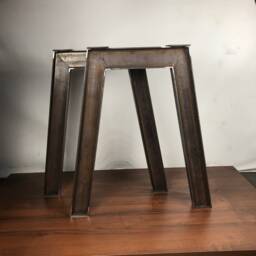 Industrial Table Legs, Table, I-Beam Dining Desk Desk, Steel Set Of 2 - thumbnail 2