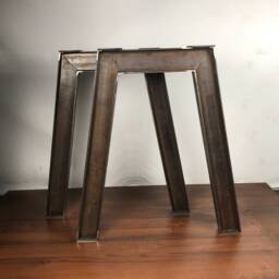 Industrial Table Legs, Table, I-Beam Dining Desk Desk, Steel Set Of 2 - thumbnail 3