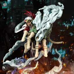 The Crimson Commander - Supernatural Fantasy Dark Sh??nen Warfare Anime Renji Abarai Resin Figure 16K - thumbnail 4