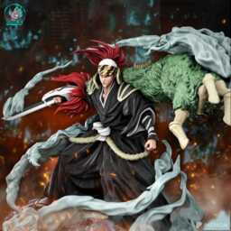 The Crimson Commander - Supernatural Fantasy Dark Sh??nen Warfare Anime Renji Abarai Resin Figure 16K - thumbnail 3