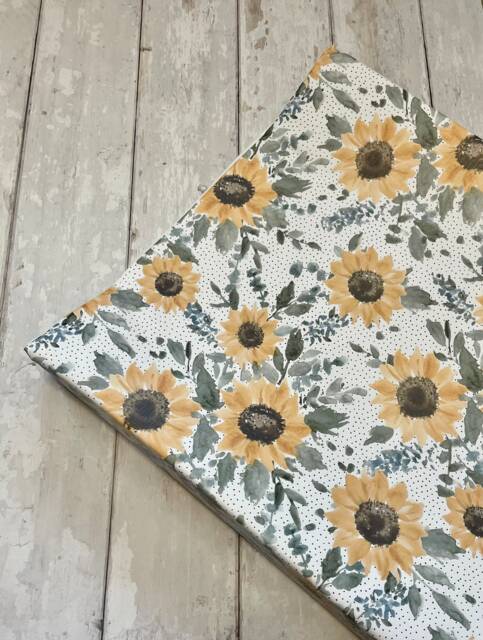 Sunflower Baby Changing Mat, Sunflower Wedge Changing Mat, Baby Anti Roll Mat - image 1