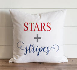 Stars + Stripes_Color 20 X Pillow Cover // Summer Everyday 4Th Of July Independence Day Patriotic Gift Accent - thumbnail 1