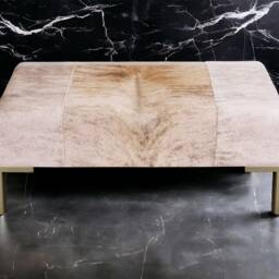 Custom Made Cowhide Ottoman/Foot Stool - Free Shipping Genuine Cowhide With Steel Frame Handmade Lfo49 - thumbnail 3