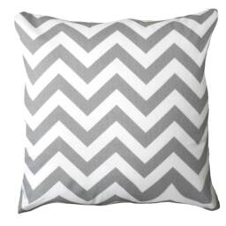 "Grey Pillow Cover. Gray Cover-Gray Zigzag Pillow-Gray & White Chevron Pillow..16"", 17"", 18"", 20"" 24"" 26" - thumbnail 3