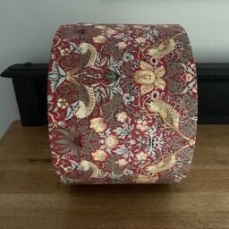 William Morris Strawberry Thief Red Luxury Lampshade. Bespoke. Handmade Table Or Pendant Shades in 20cm, 30cm 40cm - thumbnail 3