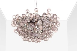 Modern Hanging Lights, Balls Lamp, Clear Bubbles Light With Clear Transparent , Chandelier For Dining Room