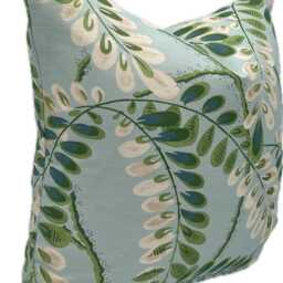 Thibaut Augusta Turquoise Double Sided Cushion Cover Pillow Cover - thumbnail 3