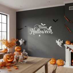Happy Halloween Sticker Wall Art Decor Happy Gift For Decoration Signs - thumbnail 2