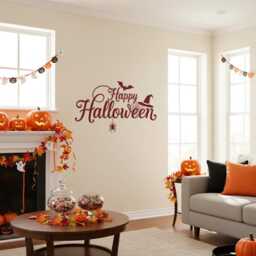 Happy Halloween Sticker Wall Art Decor Happy Gift For Decoration Signs - thumbnail 3
