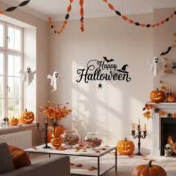 Happy Halloween Sticker Wall Art Decor Happy Gift For Decoration Signs