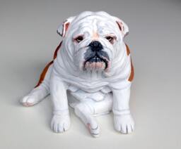 Pet Portrait Custom, Memorial, English Bulldog Statue, Art, Dog Portrait, Gifts For Lovers, Clay Sculpture