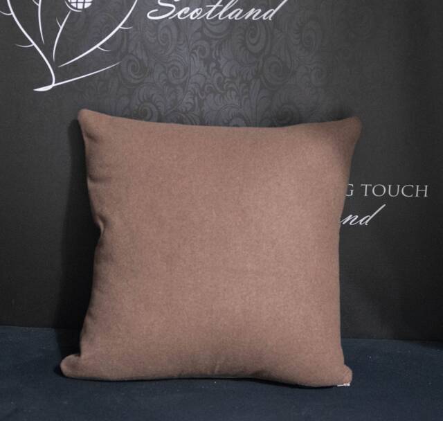 Fine Wool Mink Coloured Cushion Cover