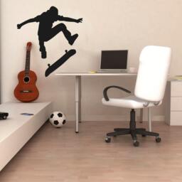 Skateboarder Silhouette Sports - Wall Decal Custom Vinyl Art Stickers - thumbnail 2