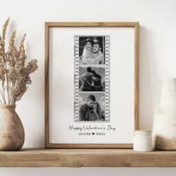 Personalised Valentines Polaroid Photo Print Gift. Wall Art, Couple Frame, Gift For Him Or Her - thumbnail 2