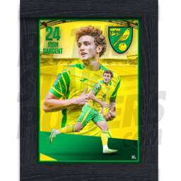 Norwich City Fc Sargent 21/22 Action Poster - Officially Licensed Product A4/A3 + Framed Option - thumbnail 2