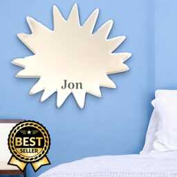 Custom Acrylic Water Splat Mirror Shatterproof, Child Safe - thumbnail 1