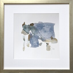 Abstract Watercolor Painting, Framed Modern Minimalist Wall Art - thumbnail 3