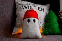 Boucle Plush Ghost Pillow - Christmas Decor & Toy - Halloween Party Pillows Gift Cute Doll - thumbnail 1
