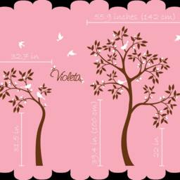 Personalized Baby Name Tree Wall Decal, Nursery Decor - thumbnail 2
