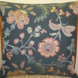 "Floral Decorative Pillow Cover-18""x18" - thumbnail 2