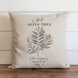 Olive Tree Pillow Cover - 18 X 20 Botanical Floral Spring Home Decor Summer Throw Garden - thumbnail 1
