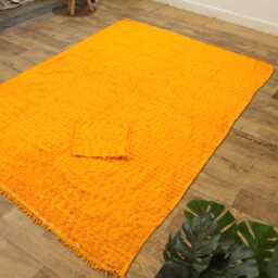 Handmade Moroccan Wedding Blanket Set Cotton Berber With Sequins - thumbnail 3