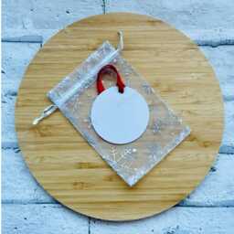 Personalised Santa Christmas Bauble For Children, Custom Name Ornament, Kids Xmas Tree Decoration, Holiday Keepsake - thumbnail 3