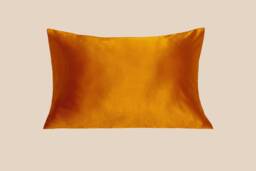 Muraki 100% Pure 22 Momme Mulberry Silk Pillowcase For Hair & Skin- Soft Queen Size Pillow Cover With Envelope Closure - Burnt Orange