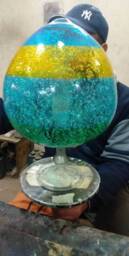 Blown Glass Wall Lamp - Bathroom Light Fixture Vanity Sconces Sconce Over Mirror Home - thumbnail 2
